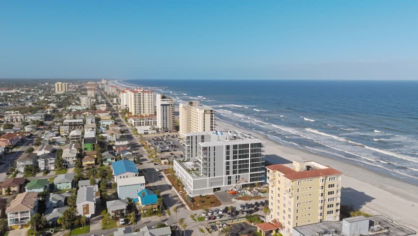 Jacksonville Beach Flordia - aerial view drone photography
