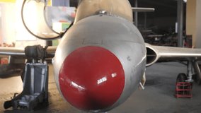 Plane In Hangar. Close Up - Powered by Shutterstock - Get 15% off with code: PIKWIZARD15