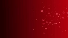 Red Valentines and Wedding Hearts loop background animation - Powered by Shutterstock - Get 15% off with code: PIKWIZARD15