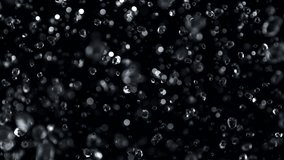 Super Slow Motion Shot of Falling Water Drops Isolated on Black Background, 1000fps. - Powered by Shutterstock - Get 15% off with code: PIKWIZARD15