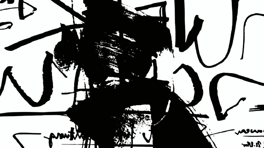 Random grunge background animation with black and white colors. 4K Quality Footage