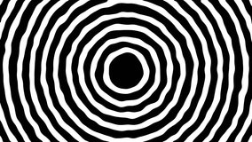 black and white optical illusion effect with hand drawn animated radial circle shapes. Monochrome Like target wavy effect - Powered by Shutterstock - Get 15% off with code: PIKWIZARD15