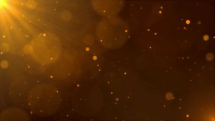 Beautiful Luxury golden magical stardust Golden Summer concept motion of bokeh natural shadow background, logo titles award, music, wedding, anniversary, party and presentation backdrops, corporate.