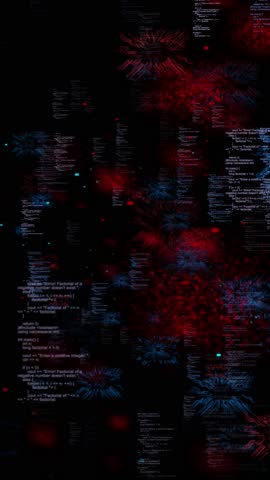3D program code scrolling Code hacker animation, programming typing text for technology AI-generated Code backgrounds, tech wallpapers, hacking openings, 4K 3D programming languages.