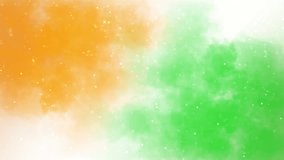 Indian Flag Greeting Card Wish Celebrate Indian Republic Day of India Background smoke and ink National Day on 15th August. Great for greeting card animation and celebrating India independence day. - Powered by Shutterstock - Get 15% off with code: PIKWIZARD15