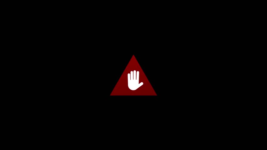 Hand icon Caution warning signs red triangular warning symbol background. caution, alertness, prohibition. safety messages, stop signs, attention warnings. prohibit warning pictogram Forbidden access