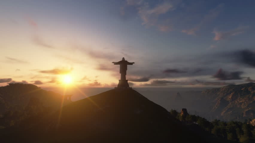 Christ the Redemeer at Sunset, Rio de Janeiro