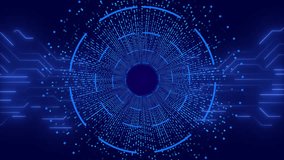 Futuristic HUD video Digital technology. Hud interface template concept, Hologram, Sci-fi element. frame hi-tech plexus lines background. internet of things wireframe Virtual Reality Circuit board - Powered by Shutterstock - Get 15% off with code: PIKWIZARD15