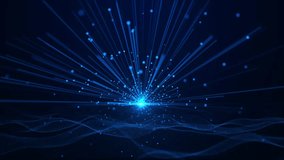 Digital data engineer 4K 3D wireframe cyberspace stream perspective grid big data flow. Blockchain Metaverse technology wave landscape. Artificial intelligence data mining learning Innovation AI Brain - Powered by Shutterstock - Get 15% off with code: PIKWIZARD15