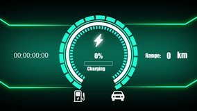 Electric car battery, charging, power gauge, energy, charge level, battery indicator, eco-friendly vehicle, sustainable energy. - Powered by Shutterstock - Get 15% off with code: PIKWIZARD15