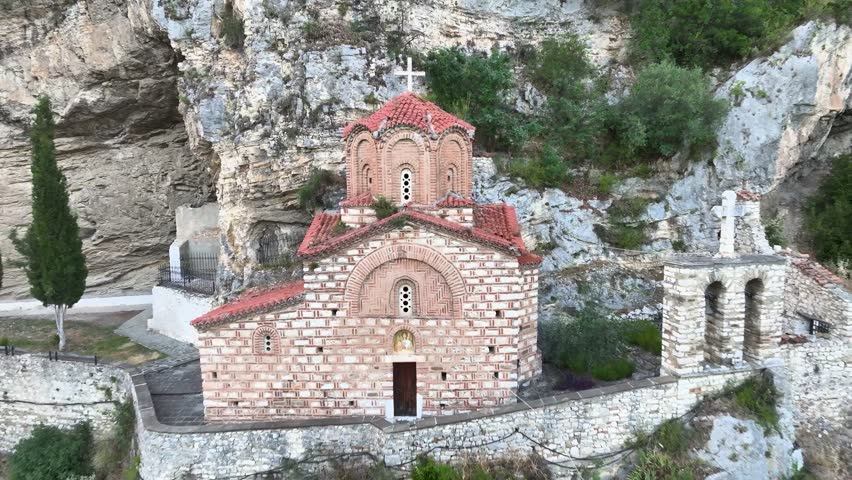 Aerial 4K drone clip of St. Michael