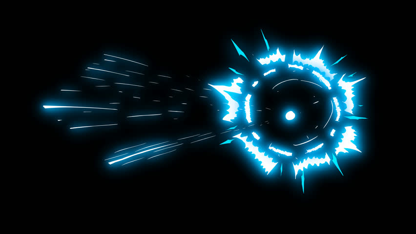 Action Combined Elements animation featuring an energy explosion that gives a spotlight effect