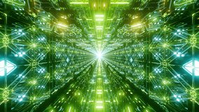 A detailed technology tunnel with flickering green neon lights, detailed walls and moving sci-fi mechanics on a seamless loop. - Powered by Shutterstock - Get 15% off with code: PIKWIZARD15