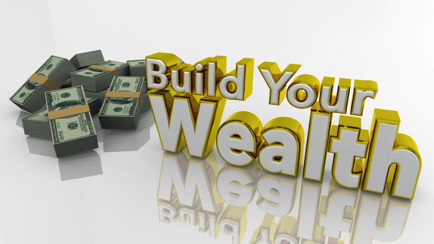 Build Your Wealth Earnings Income Investment Portfolio Make More Money 3d Animation