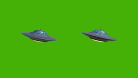 Unidentified Flying Object - UFO + chroma key 3d rendered animation of flying saucers on green screen UFO flying saucer on green screen background Alien UFO Spaceship on Green Screen - Powered by Shutterstock - Get 15% off with code: PIKWIZARD15