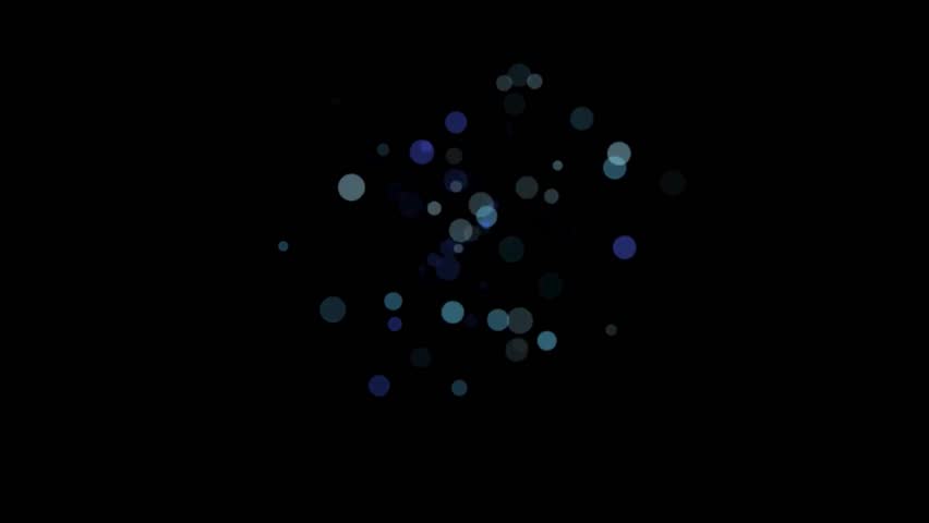 Abstarct light particles on dark background 