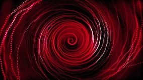 Red tunnel looped. Red background of circles fly. Hi-tech, sci-fi red background. Wavy spiral rotations of red glowing lines. Magenta cyber space. Radial circles move slowly. HD, 4K, 60 fps. - Powered by Shutterstock - Get 15% off with code: PIKWIZARD15