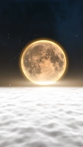 Full Moon Night with abstract cloudy effect