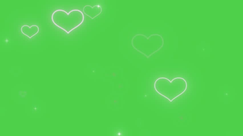 Green screen love effect overlay