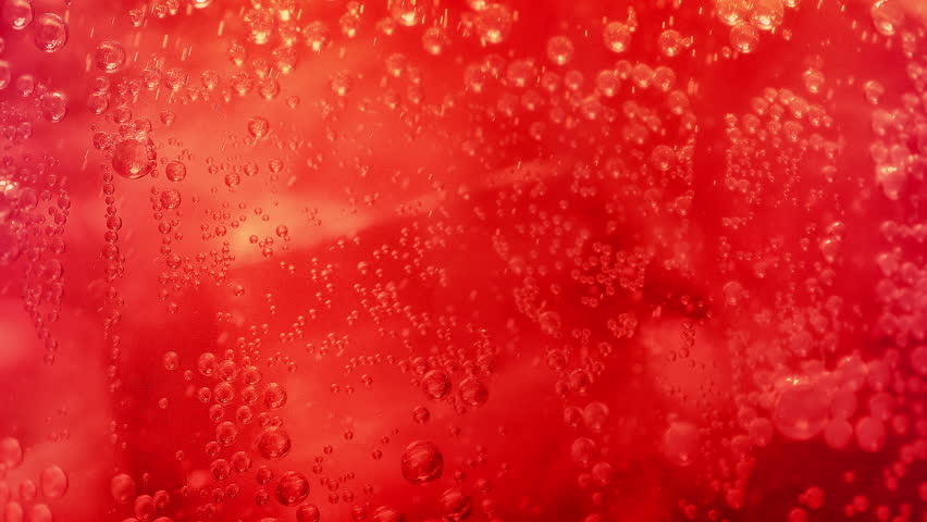 Fizzing Cherry Soda Extreme Close-Up