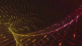 Dynamic Red and Yellow Flowing Digital Wave - Powered by Shutterstock - Get 15% off with code: PIKWIZARD15