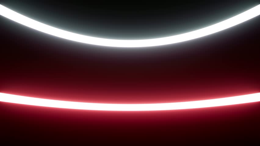 Loop Background of Red and White Curved lights