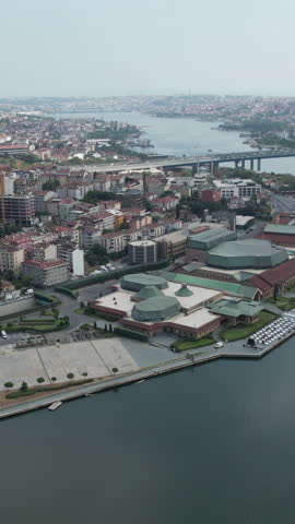 Halic Congress Hall, Halic Congress Hall Aerial View. High quality footage