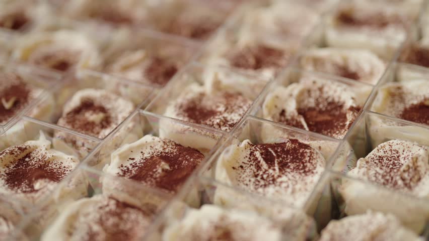 mini tiramisu desserts, catering service