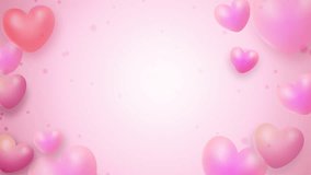 pink background with heart decorations on each edge, pink background for valentine's day celebration, 4k resolution, copy space for text - Powered by Shutterstock - Get 15% off with code: PIKWIZARD15