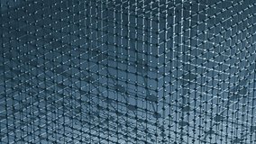 Blue metallic texture cube grid abstract background 4k three dimension animation  - Powered by Shutterstock - Get 15% off with code: PIKWIZARD15