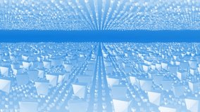 Animated royal blue color moving multiple cubes with 3d empty space modern design geometrical background - Powered by Shutterstock - Get 15% off with code: PIKWIZARD15