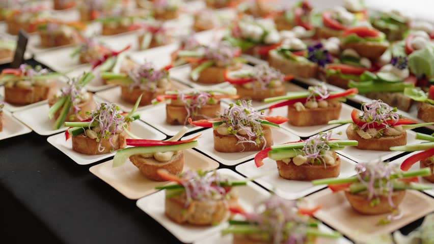 Italian style finger food, catering service