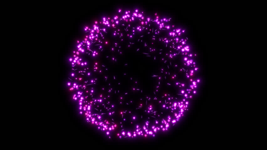 Magic circle purple explosion.4K animation with alpha channel. 60fps. mov format RGB+Alpha 