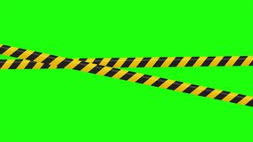 Warning tape and police line animation. Black and yellow line striped animation. Warning danger tape. Seamless animation - Powered by Shutterstock - Get 15% off with code: PIKWIZARD15