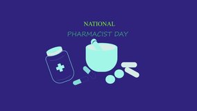 Animated video illustrating national pharmacy day - Powered by Shutterstock - Get 15% off with code: PIKWIZARD15