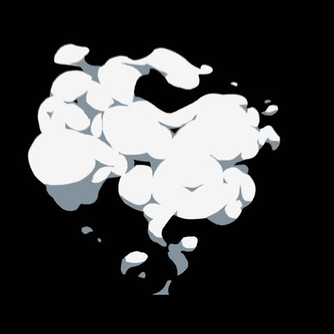 Stunningly animated fire explosions with a transparent background