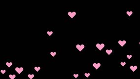 Flat looping heart particles, transparent background,. - Powered by Shutterstock - Get 15% off with code: PIKWIZARD15