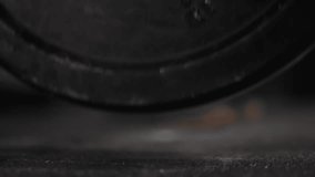 Barbell Lift with Weight. lifting and lowering a close up detail of the hands and weights. Lifting weights in the gym. - Powered by Shutterstock - Get 15% off with code: PIKWIZARD15