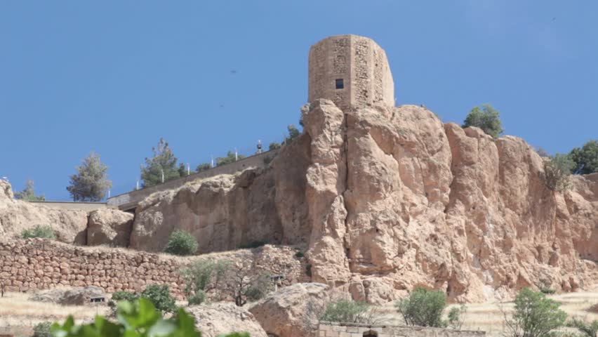 Stone Castle in Mardin in Turkey