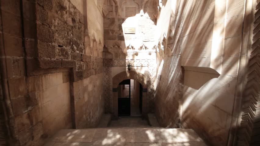 Corridor of Stone House in Mardin in Turkey