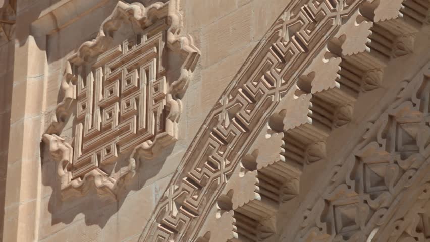 Wall carving art in Mardin Turkey