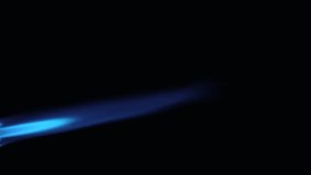 Close up flame of cooking gas blow torch over black background, side view - Powered by Shutterstock - Get 15% off with code: PIKWIZARD15