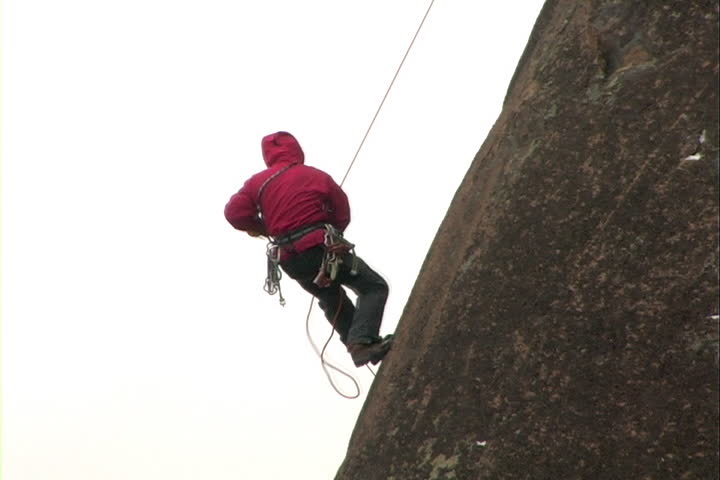 The Ascent of the climber on mountain.