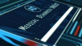 AI in medicine and healthcare, medical diagnosis, artificial intelligence in medical imaging, remote patient monitoring, telehealth, futuristic interface, technology innovation (3d render) - Powered by Shutterstock - Get 15% off with code: PIKWIZARD15