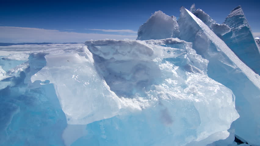 time lapse ice hummocks lake baikal Stock Footage Video (100% Royalty ...