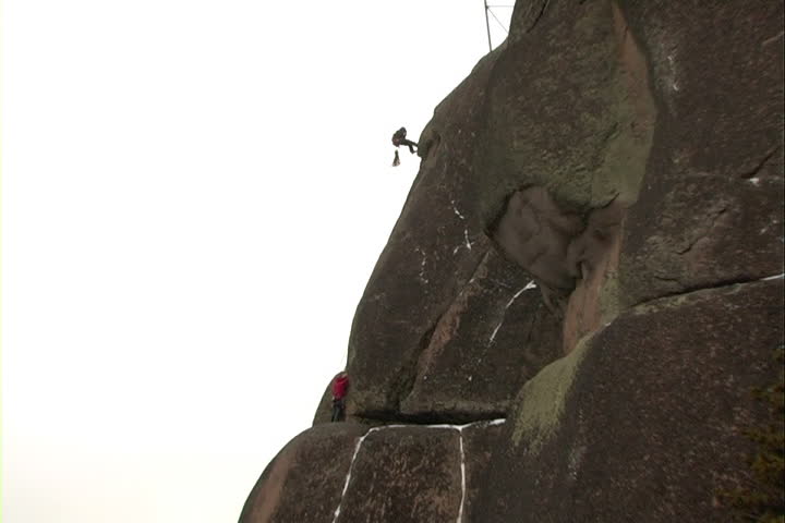 The Ascent of the climber on mountain.