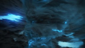 Storm clouds accompanied by wind and lightning formed a circle of tunnels. Fantasy nebula swirl vortex maelstrom loop. Background Nature Storm, Realistic 3d Animation Fx Tornado smoke - Powered by Shutterstock - Get 15% off with code: PIKWIZARD15