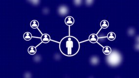 Animation of network connections. futuristic digital network technology concept animation. - Powered by Shutterstock - Get 15% off with code: PIKWIZARD15