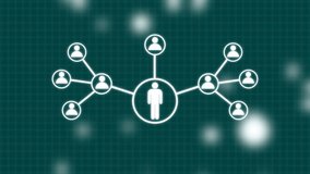 Animation of network connections. futuristic digital network technology concept animation. - Powered by Shutterstock - Get 15% off with code: PIKWIZARD15