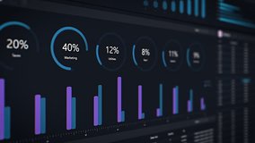 Interactive Business Management Software User Interface with Dynamic Charts and Analytics. Visualizing Financial Data, Strategy Optimization Tools, Intuitive and Effective Management Solution Template - Powered by Shutterstock - Get 15% off with code: PIKWIZARD15